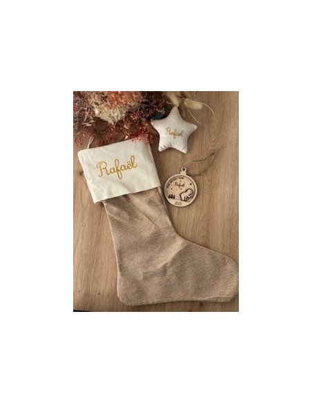 Box "Mon Premier Noël" – Décorations personnalisées prénom & année