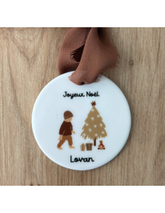 Boule de Noël personnalisée en céramique – Prénom + logo... 2