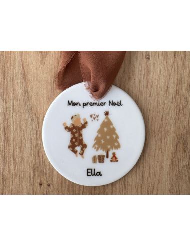 Boule de Noël personnalisée en céramique –...