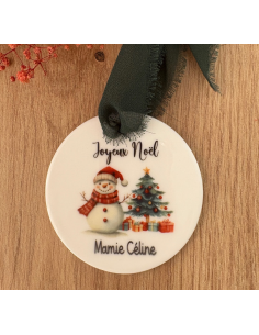 Boule de Noël personnalisée en céramique – Prénom + logo... 2