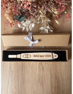 Test de grossesse en bois – Annonce personnalisée mamie,...