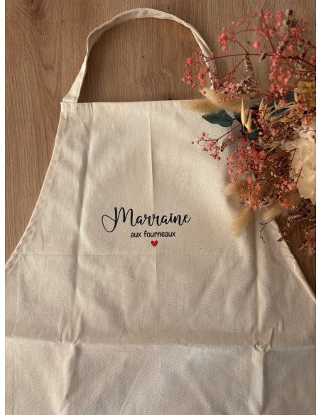 Tablier personnalisé aux fourneaux