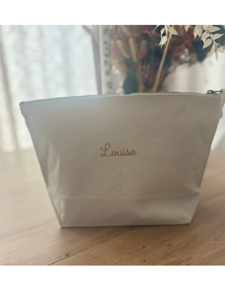 Grande pochette prénom – 5L (23×23×11 cm)