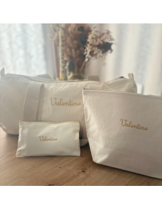 Trio de voyage  (week-end ) -- BEIGE ou NOIR