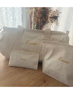 Trio de voyage  (week-end ) -- BEIGE ou NOIR 2