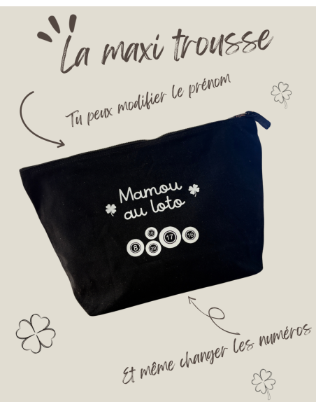 Grande pochette personnalisée – 5L (23×23×11 cm) loto
