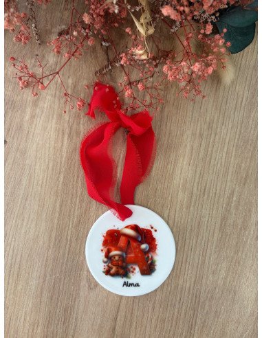 Boule de Noël personnalisée en céramique –...