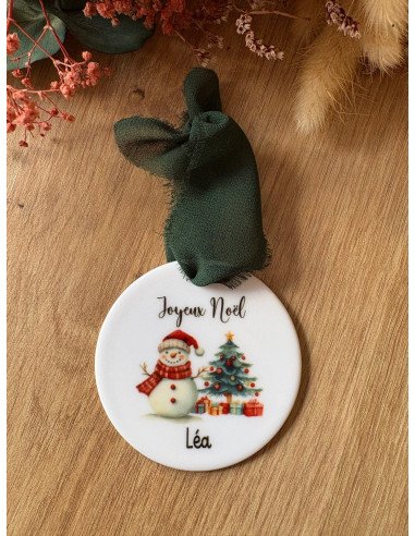 Boule de Noël personnalisée en céramique –...