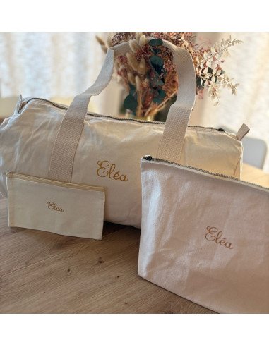 Trio de voyage  (week-end ) -- BEIGE ou NOIR