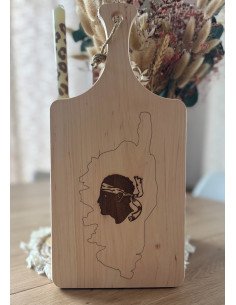 🪵 Planche à découper décorative en bois gravé- Corse