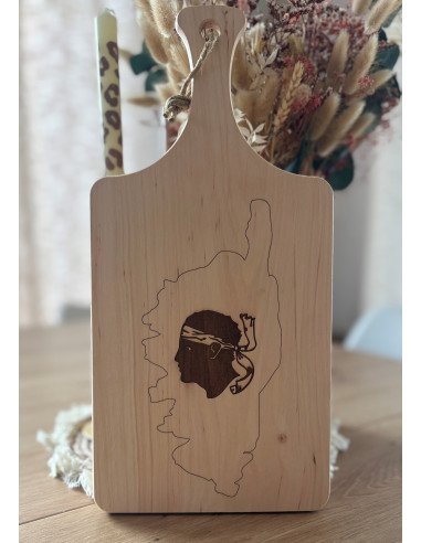 🪵 Planche à découper décorative en bois gravé-...