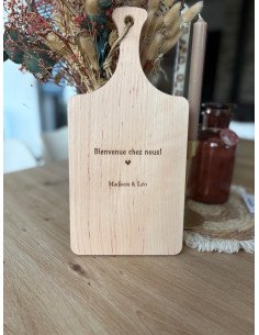 🪵 Planche à découper décorative en bois gravé- BIENVENUE...
